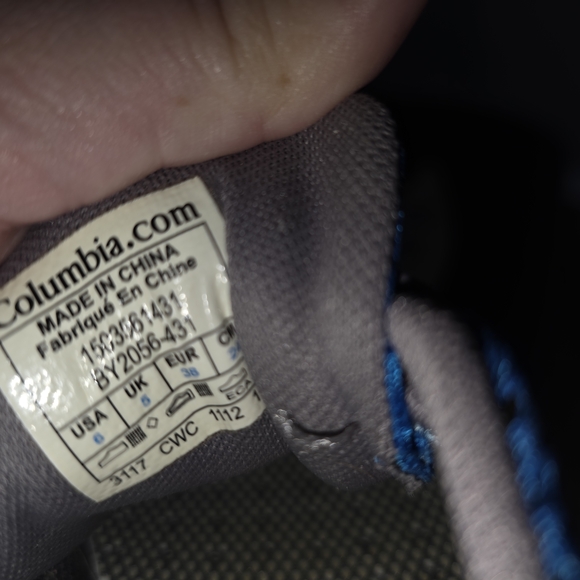 Columbia Mens Blue and Yellow Water Shoes - Picture 5 of 5